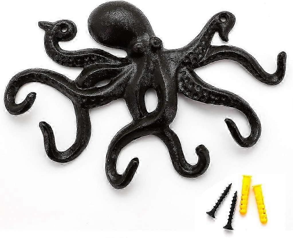 Cast Iron Octopus Wall Hanger