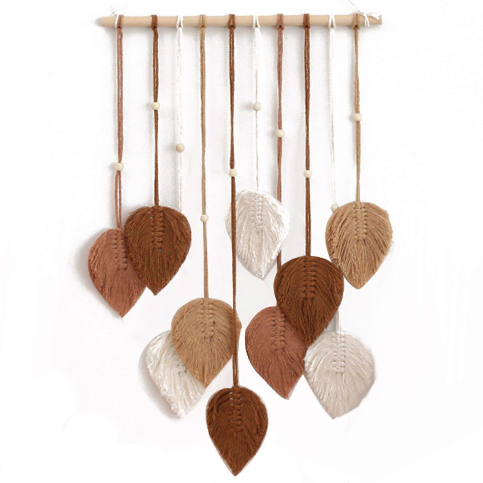 Cotton Rope Bohemian Leaf Wall Hanging