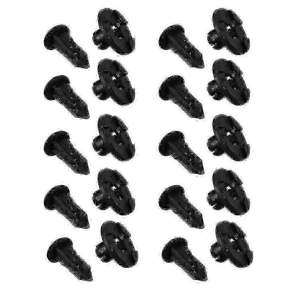 10 X Plastic Fastener Clip 8mm compatible with