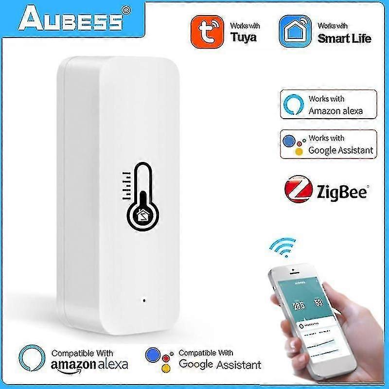 Tuya Zigbee Temperature Humidity Sensor Smart Home Indoor Hygrometer Thermometer