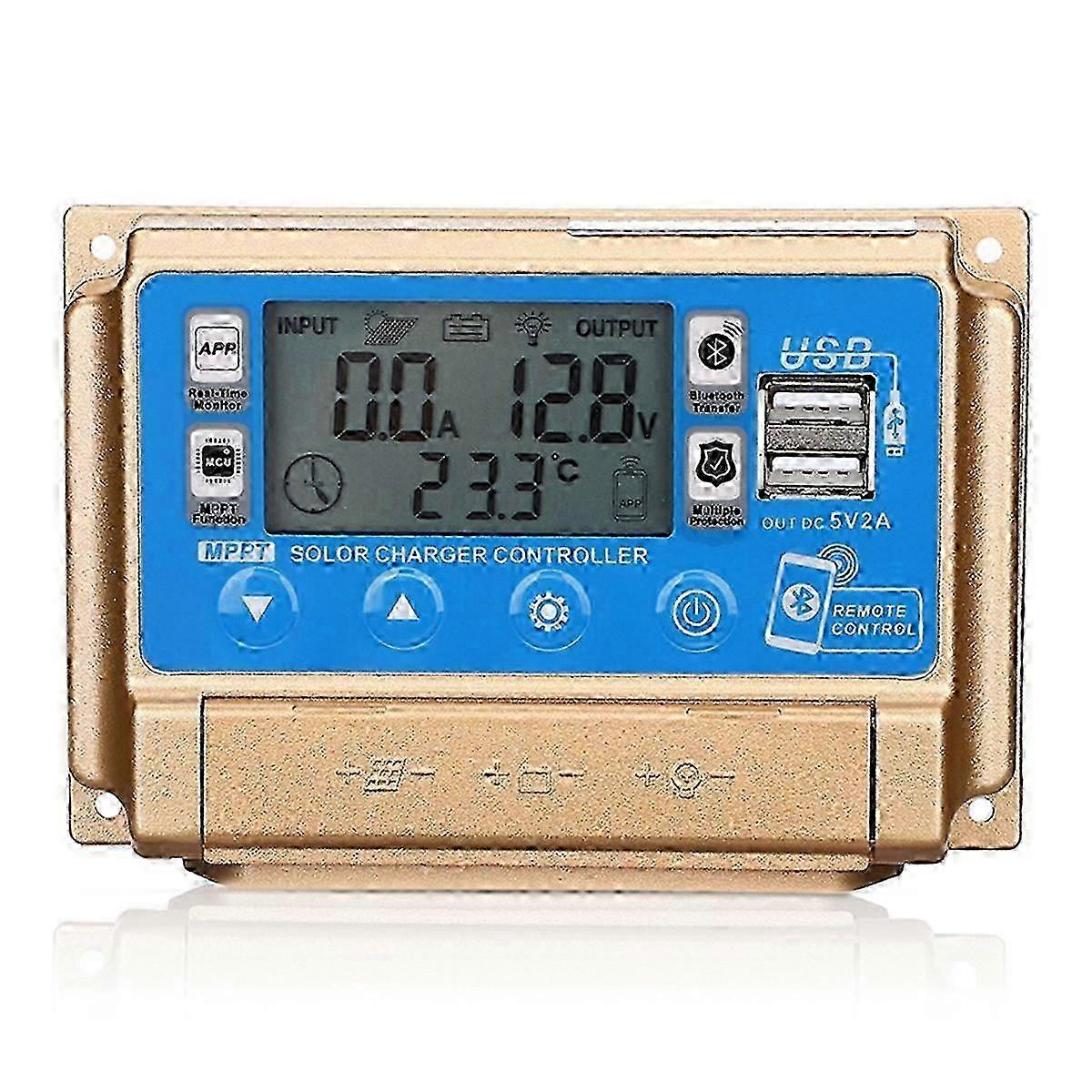 Solar Controller Adaptive MPPT Solar Controller with Bluetooth 12V/24V Solar Charge Controller-30A