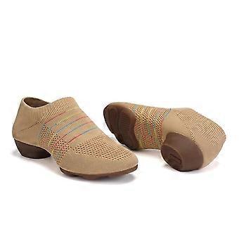 Fly Tanzschuhe aus gewebtem Mesh für Mädchen und Frauen – Walzer, Tango, Yoga, Ballett, Lehrerinnen, Übungsschuhe