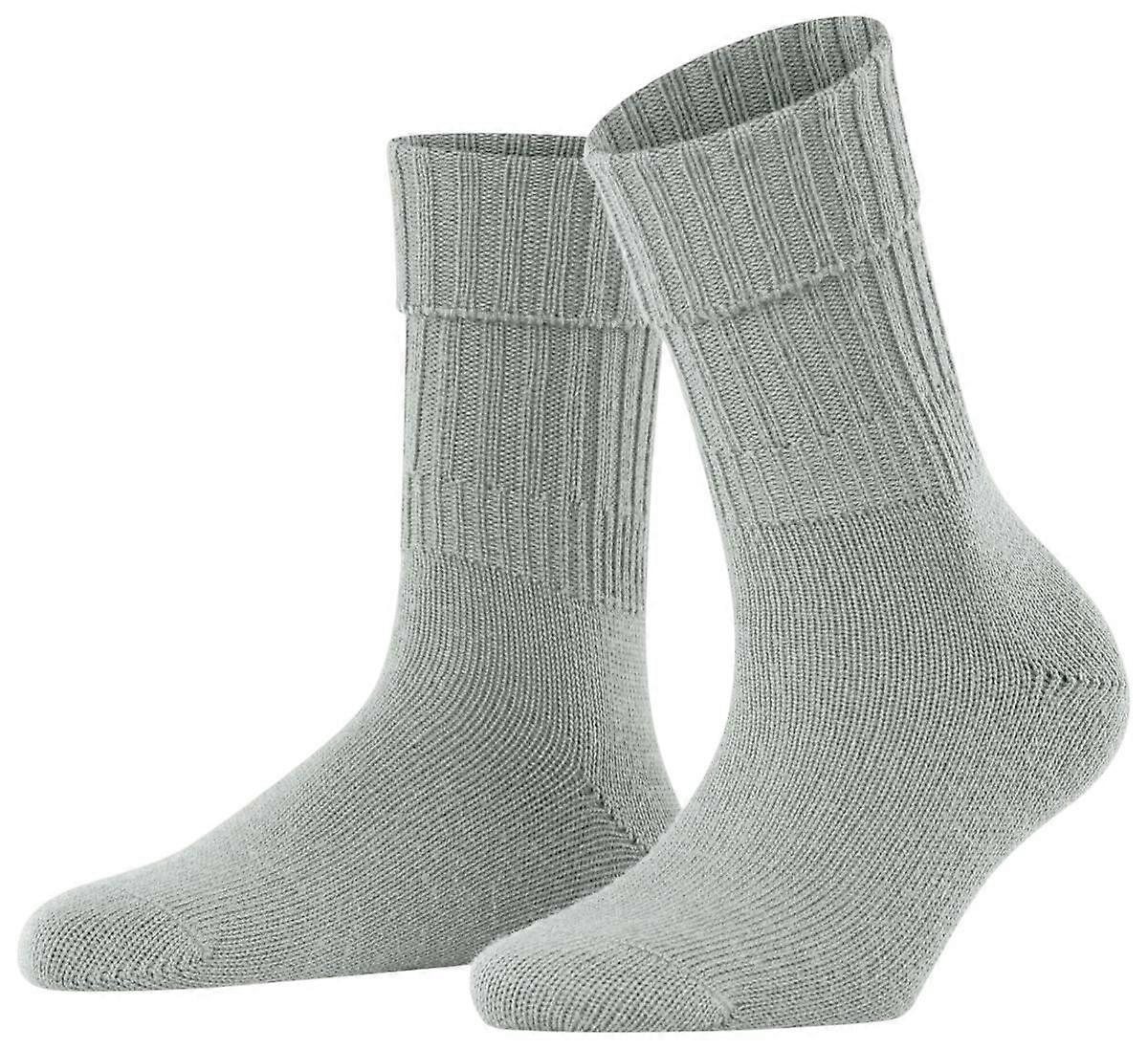 Falke Striggings Rib Boot Socks - Silver Grey