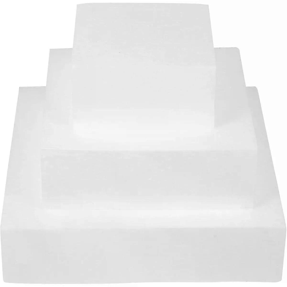 3pcs Square Foam Cake Dummy for DIY Decoration Practice