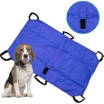 Dog Transport Stretcher Emergency Animal Carrier with Safety Strap, 250 Pound Weight Limit, 47 L x 29 W Inches