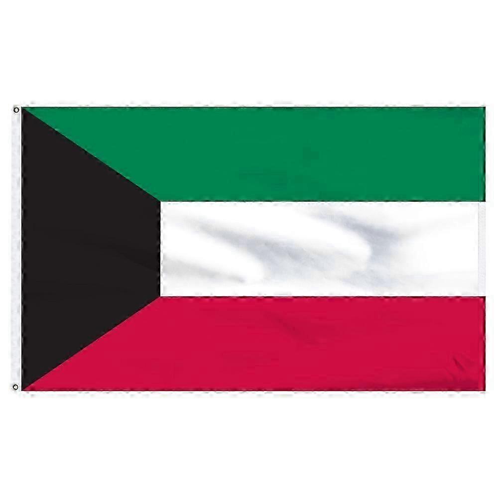 150x240cm Kuwait Flag Polyester Double-Sided