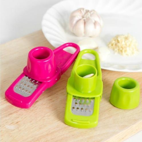 2pcs Mini Ginger Garlic Grinding Grater Planer Slicer Multi Functional Cutter Tool
