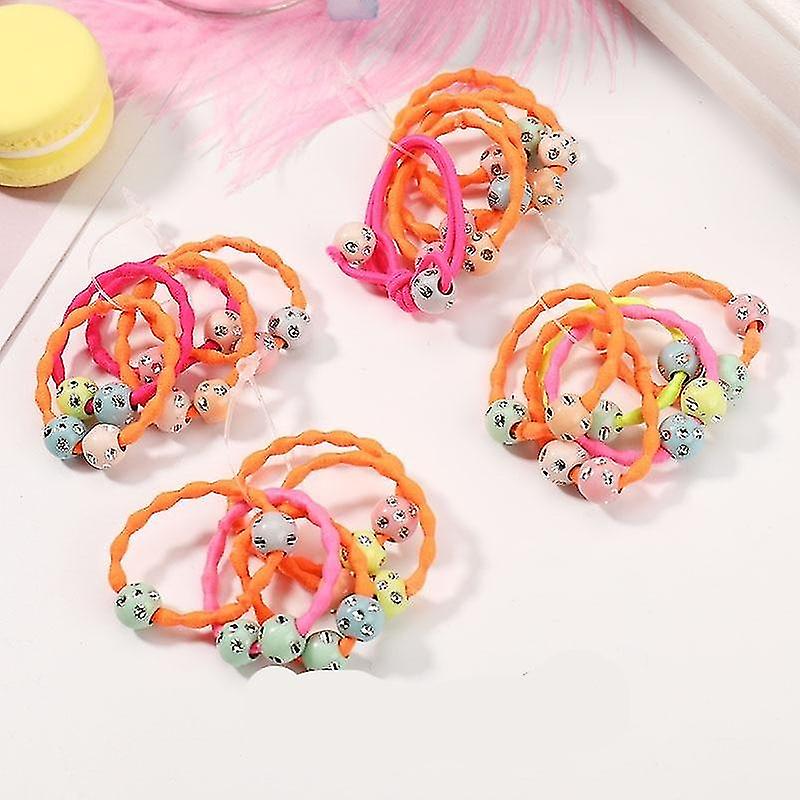 Drăguț colorat-Perle elastice bile, benzi de par