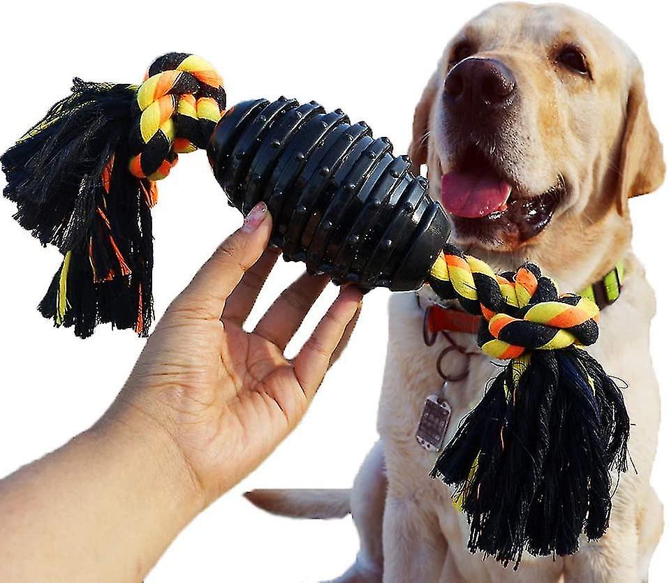 Dog Chew Toys Resistant Rubber Dog Toy With Heilwiy Rope Puppy Toy Go Fetch Toy