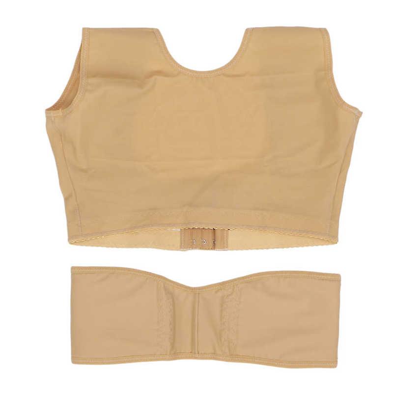 Post Surgery Breast Shaper Top U Shaped Front Closure Compression Top Reduce Edema Stretchy for Correcting