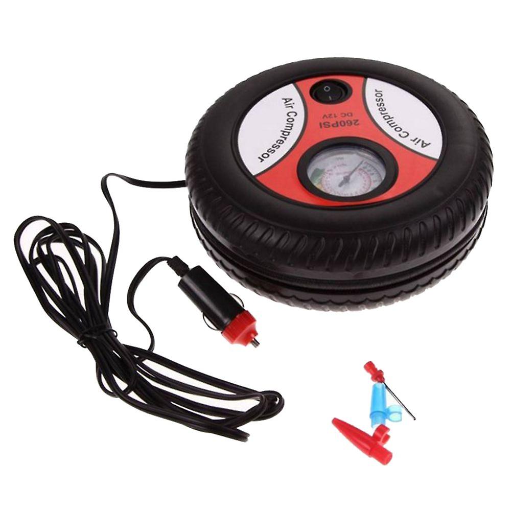 260psi 12v Mini Air Compressor Tire Inflator Auto Car Ball Pump Tool #1
