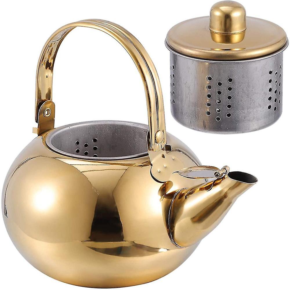 Whistling Kettle With Strainer,teapot Kettle Whistling Kettle Induction Tea Kettle Whistling Kettle