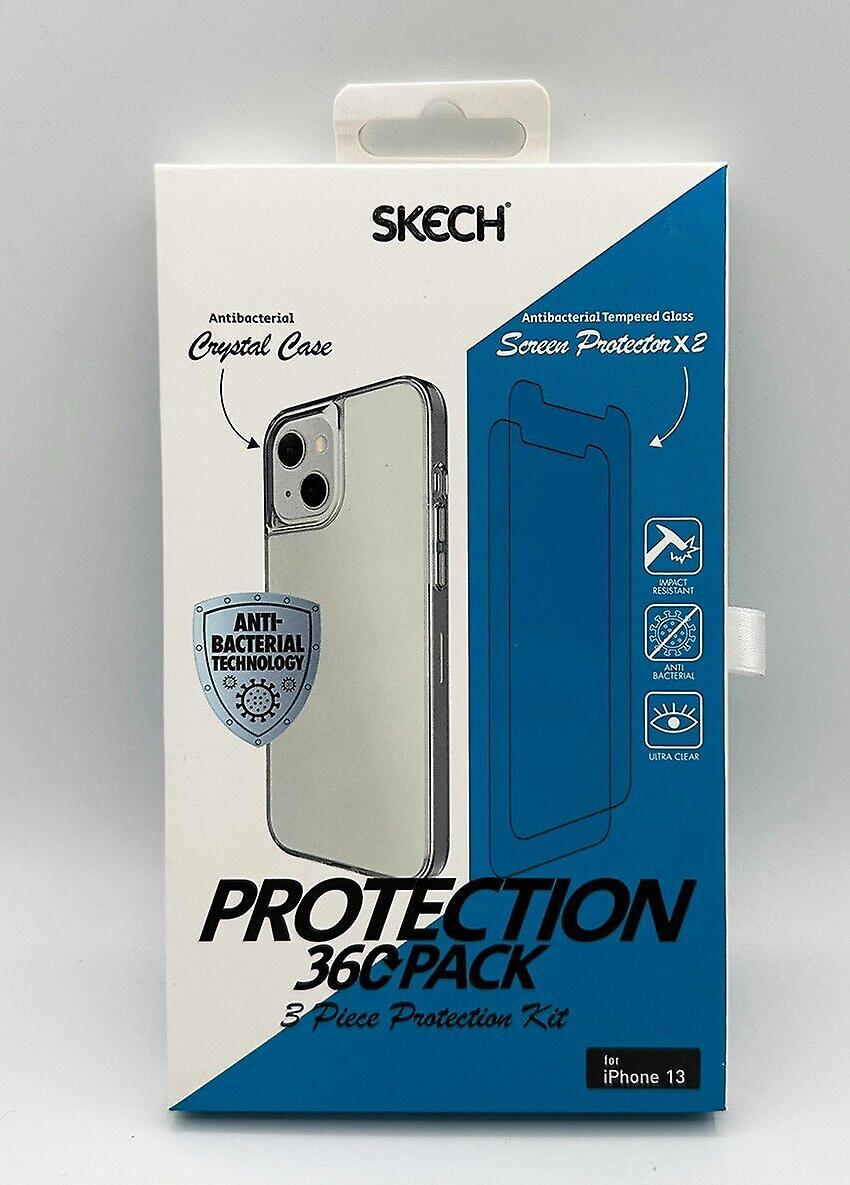 Skech Iphone 13 Protection 360 Pack Clear Case X2 Screen Protector