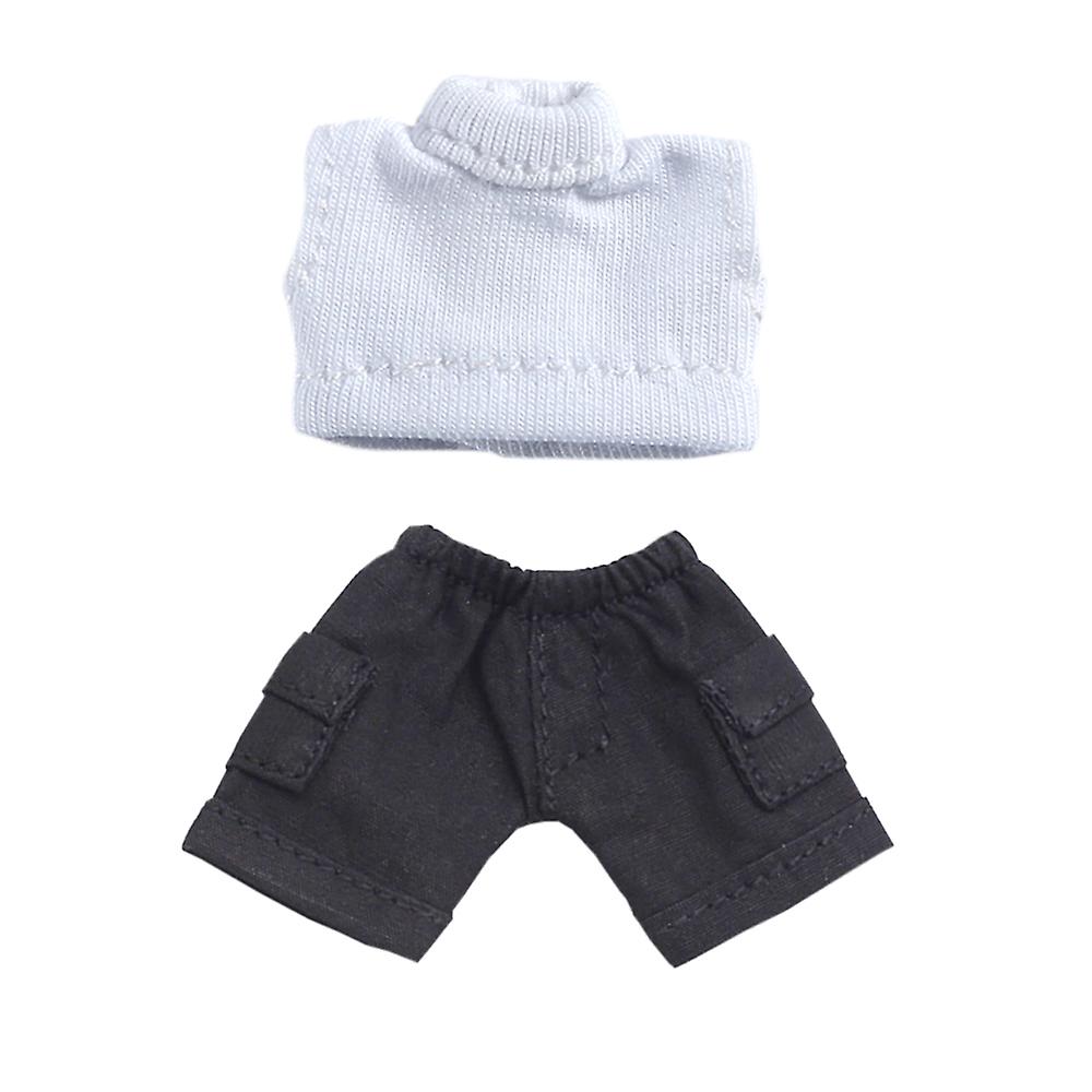 Solid Color Short Vest Pocket Cargo Denim Shorts 1/12 Bjd Ob11