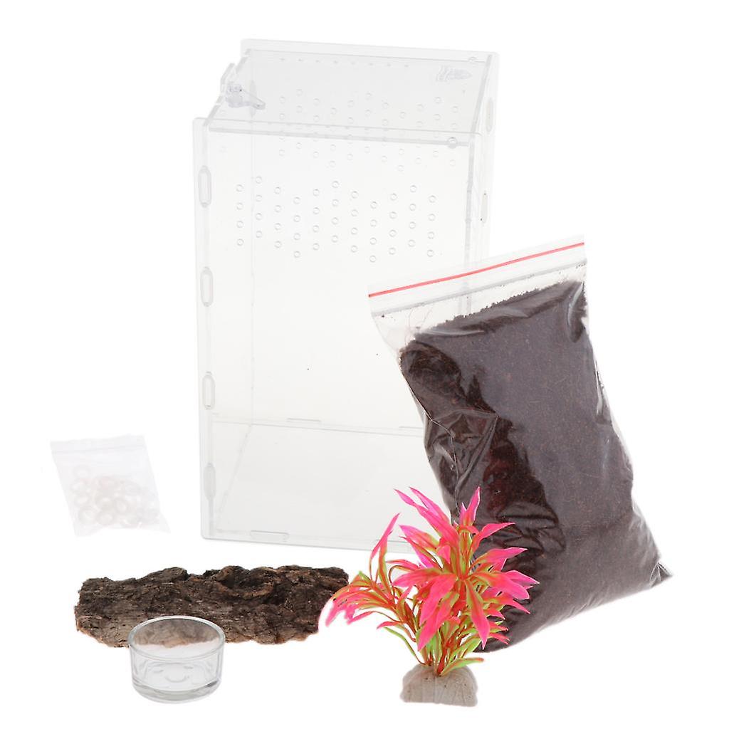 Acrylic Reptile Breeding Container for Snails Lizard