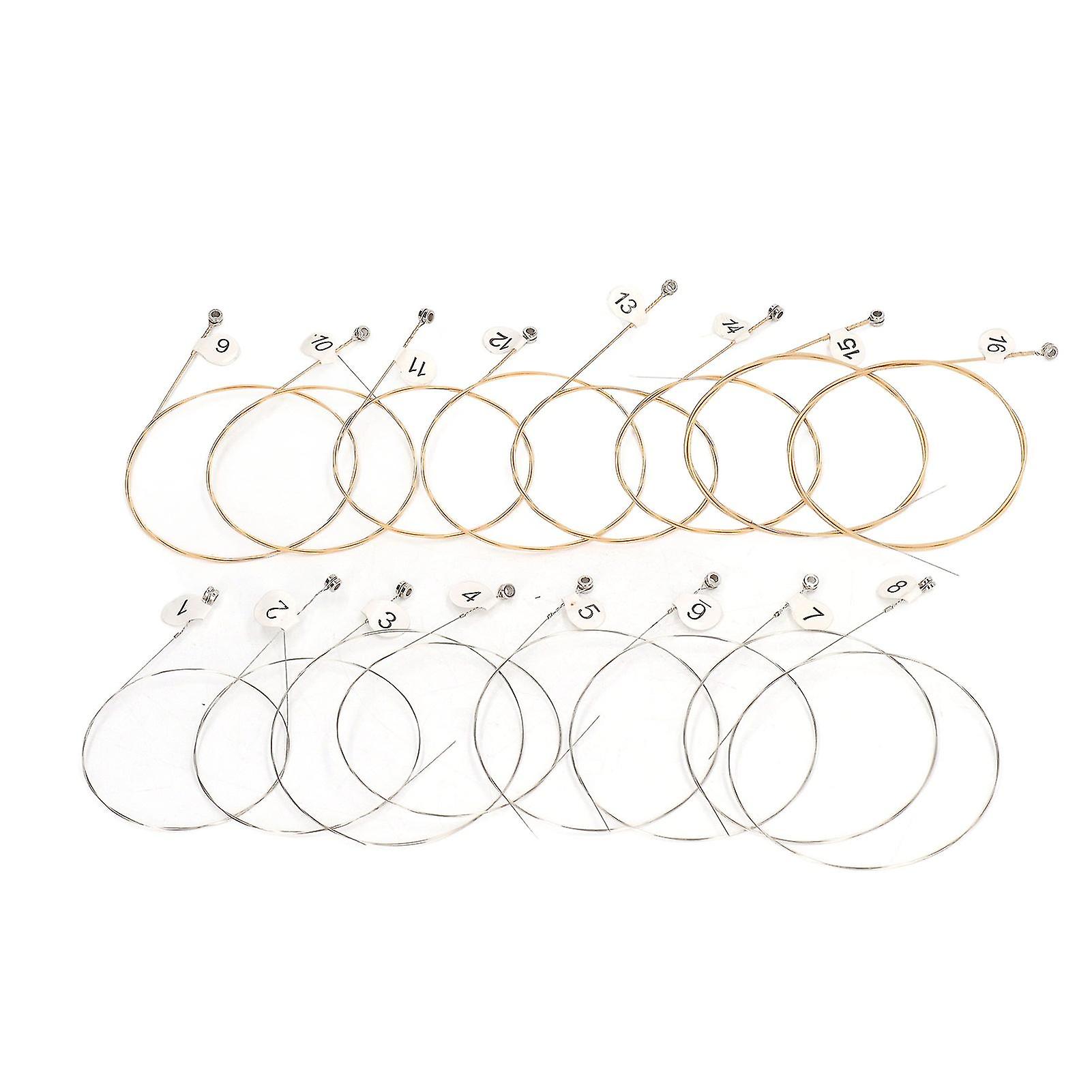 Lyre Strings Rivet Set Comfortable Resonance Effect Light Weight Beautiful Sound Small Lyre Strings Replacement 