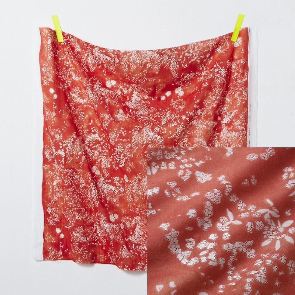 Kokka Nani Iro Cotton Double Gauze Fabric Tomato - per metre