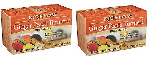 Bigelow Ginger Peach Turmeric Herbal Tea 2 Pack