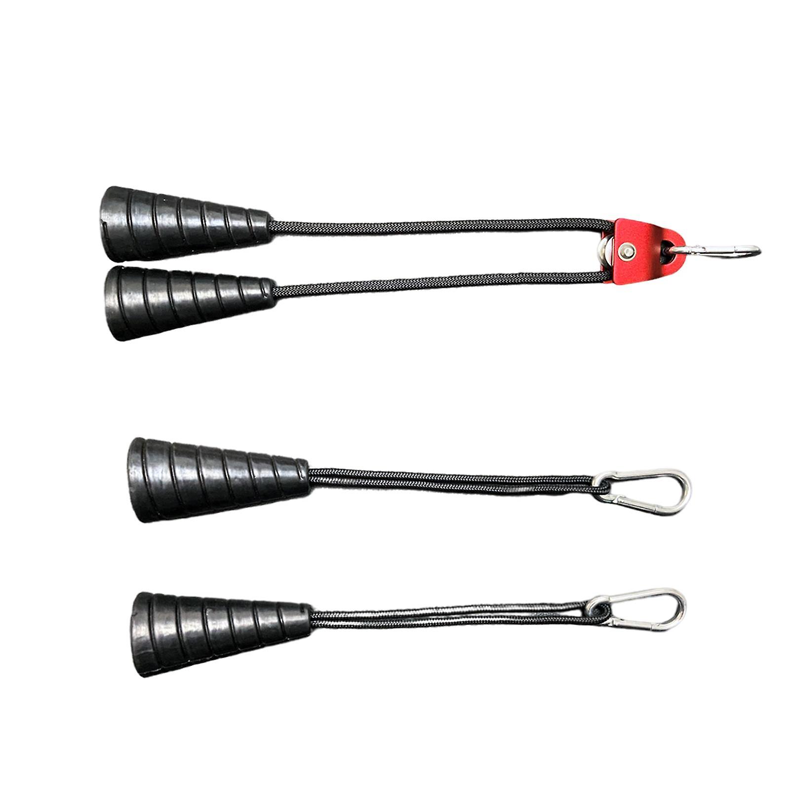 Pull Down Rope Bicep Tricep Cable Attachment Gym Fitness Bar   red