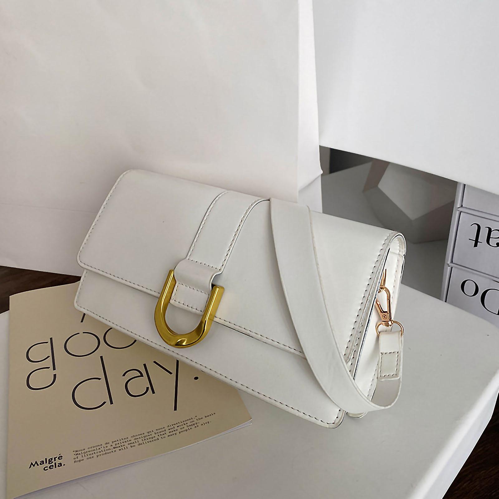 Women Shoulder Handbag Korean Style PU Leather Polyester Material Handbag