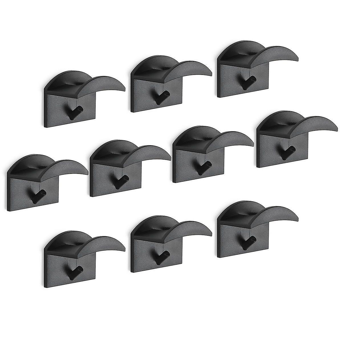Adhesive Hat Hooks for Wall (10 Pack) - Modern Baseball Caps Hangers Rack
