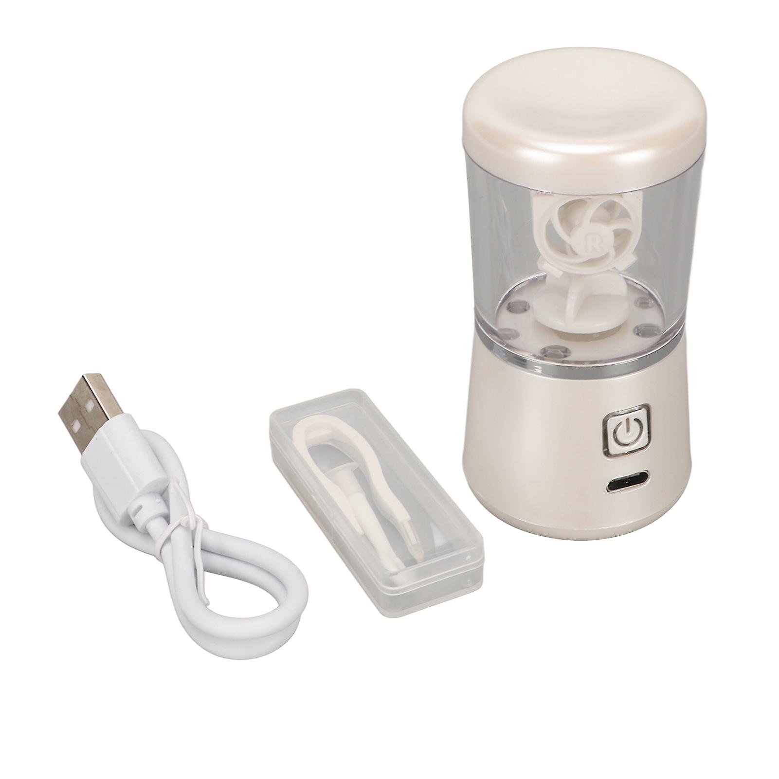 Contact Lens Cleaner, USB Charging, Automatic, Portable, Tear Protein Removal, Long Lasting, Soft, White