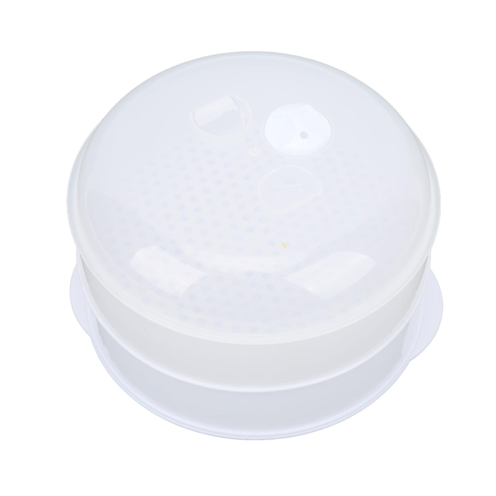 Medium Double Layer Microwave Steamer 23x16CM Transparent Lid