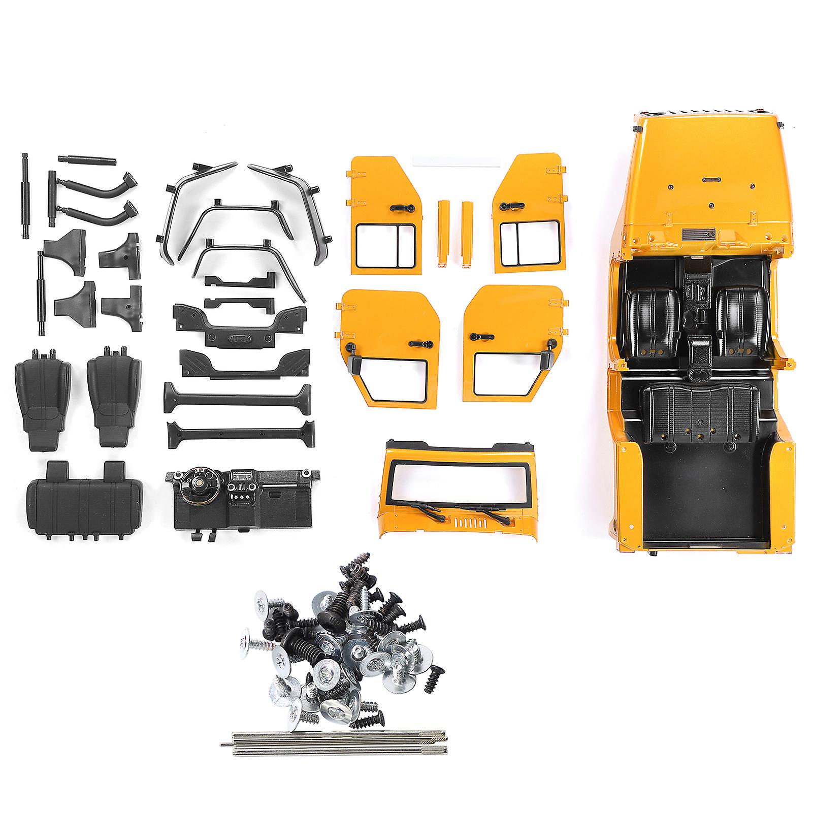 313mm Wheelbase Open Car Body Shell Accessory Fit for SCX10 90046 1/10 RC Car ModelYellow