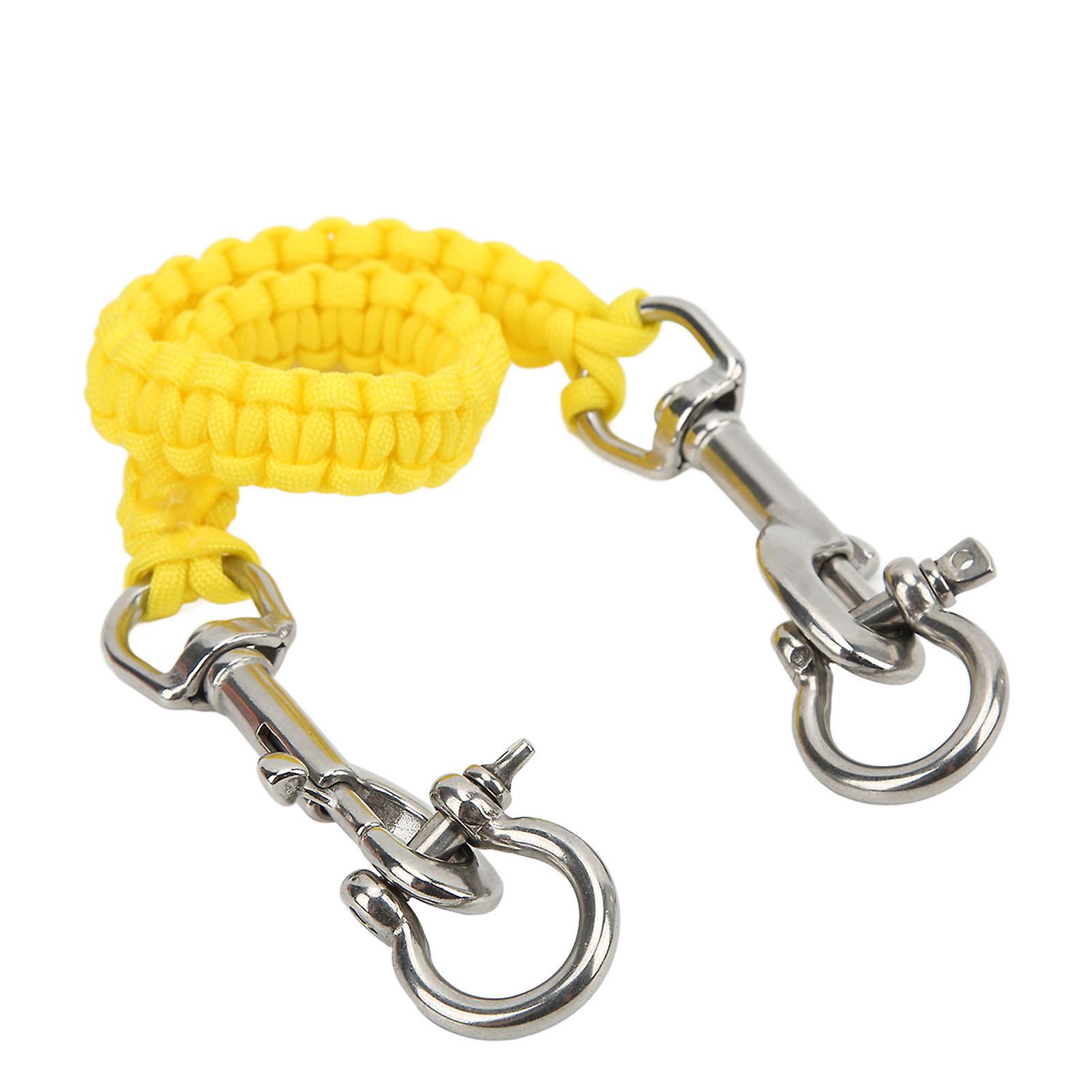 Yellow Underwater Camera Tray Handle with Anti-Corrosion Lanyard