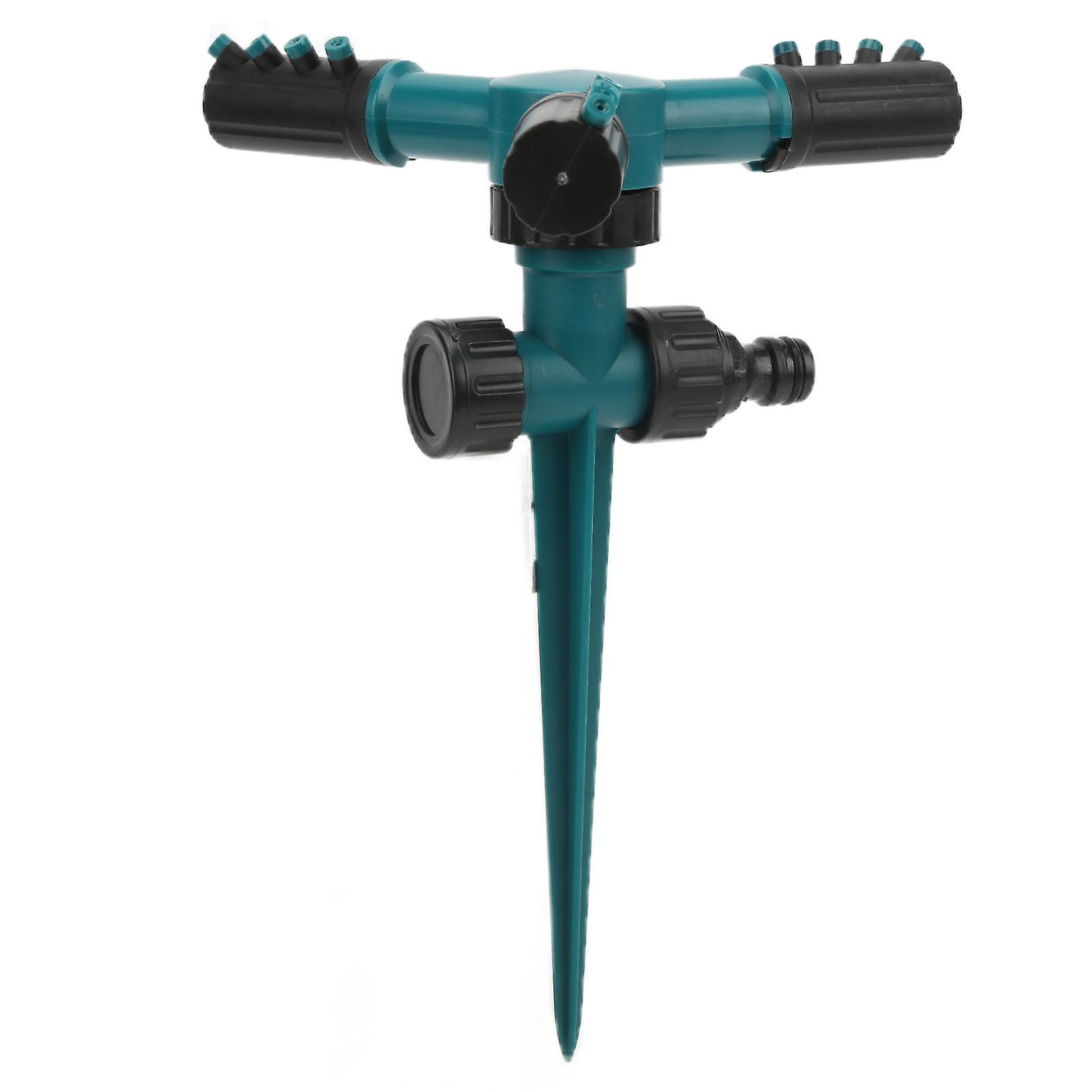 360° Rotatable Automatic Lawn Sprinkler with Ground Spike, ABS