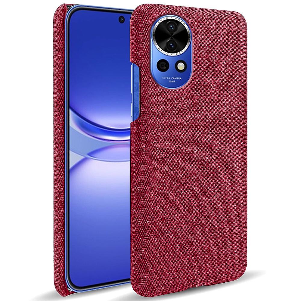 For Huawei Nova 12 Pro 5G Cell Phone Case Cloth Texture Solid Color Back Cover
