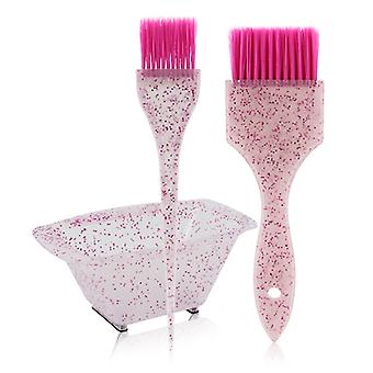1 Set Non-slip Handle Dyeing Hair Brush Bowl Kit Hairdressing Styling Tool Bleach Dye Cream Accessories
