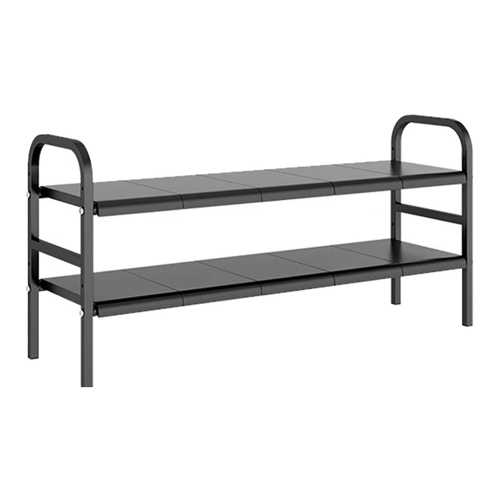 Expandable Shelf Metal Modern Sturdy Structure Organizer Rack for Cabinet Countertop Sink Double Layer 8 Plate