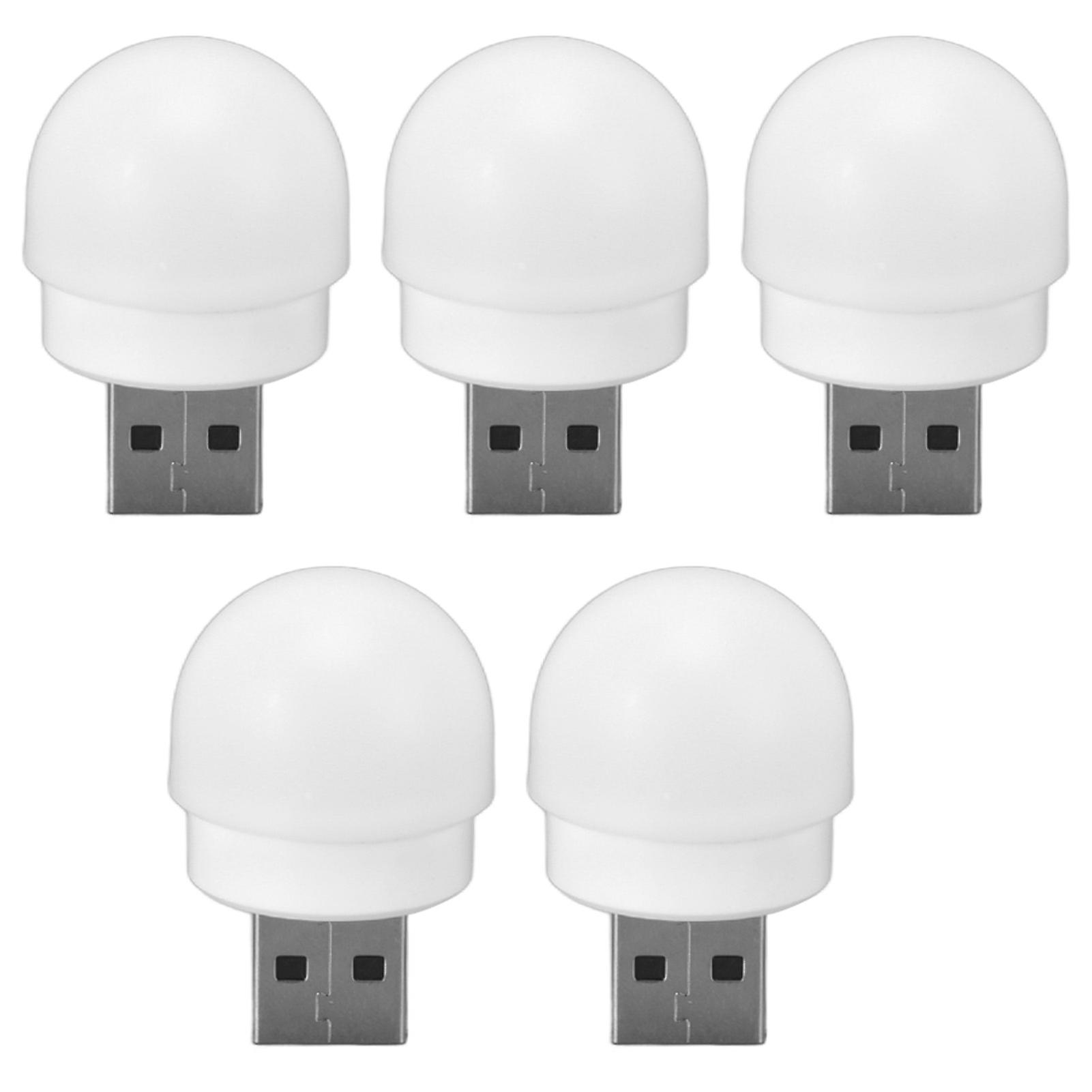 USB Plug-In Mini LED Night Light for Energy Saving and Eye Protection, Compact Design, Warm White Color, Ideal for Bedrooms and Hallways