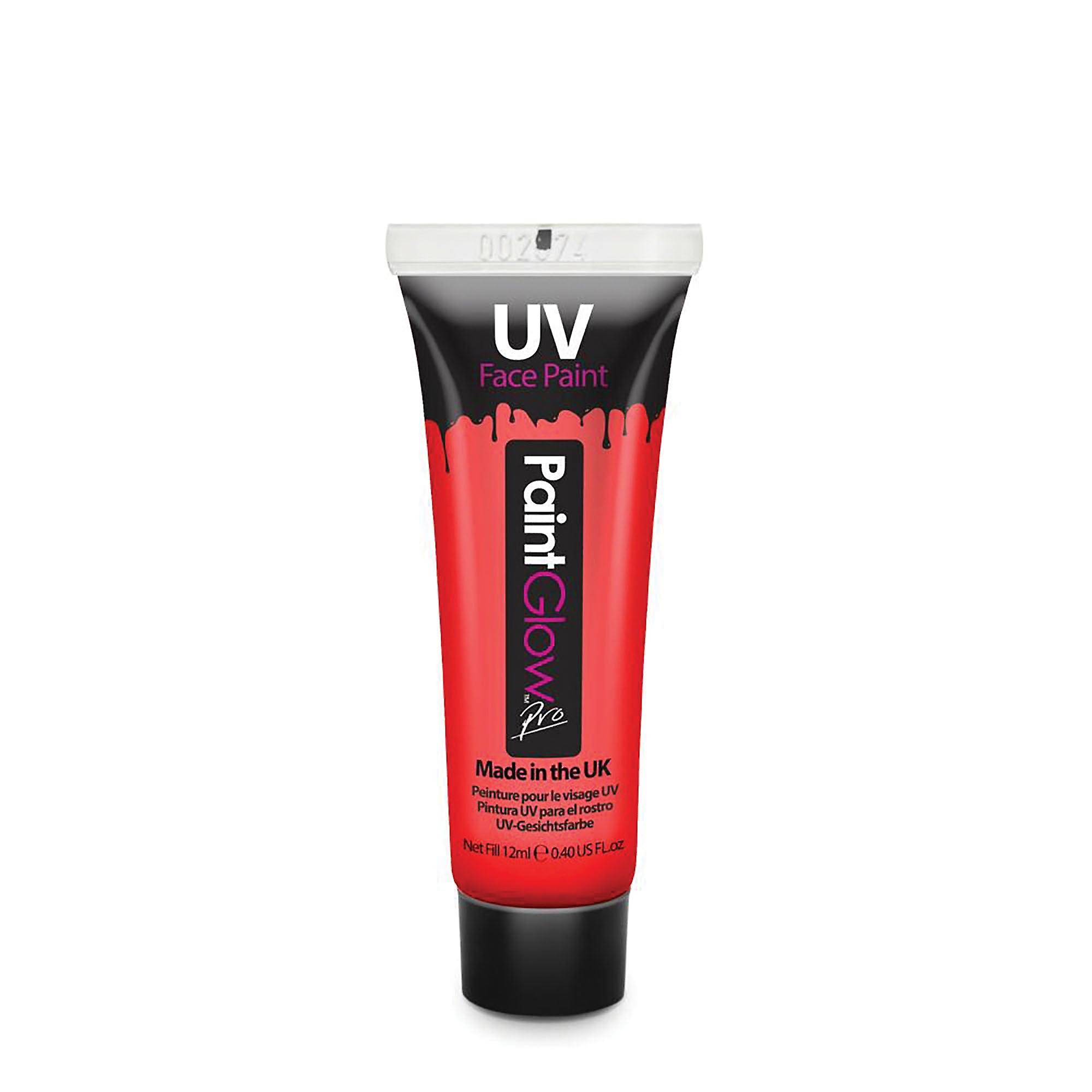 Uv Neon Face + Body Paint Red 10ml Make Up Unisex Mu254