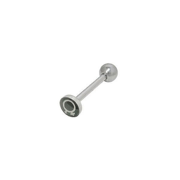 Male & female symbol tongue ring