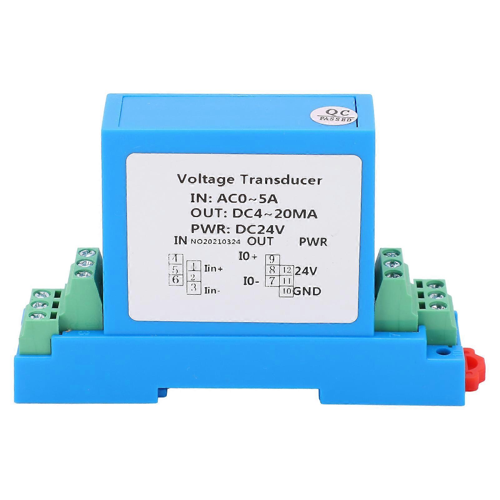 AC Current Transmitter, DC4-20mA Output, AC0-5A Power Distribution Control Current Transformer
