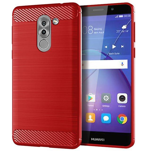 Durable Soft Protective Shell Case for Huawei Mate 9 Lite - Red