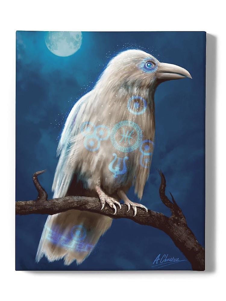 Mystical Crow Wrapped Canvas -Anthony Chirstou Designs,-ouyac432