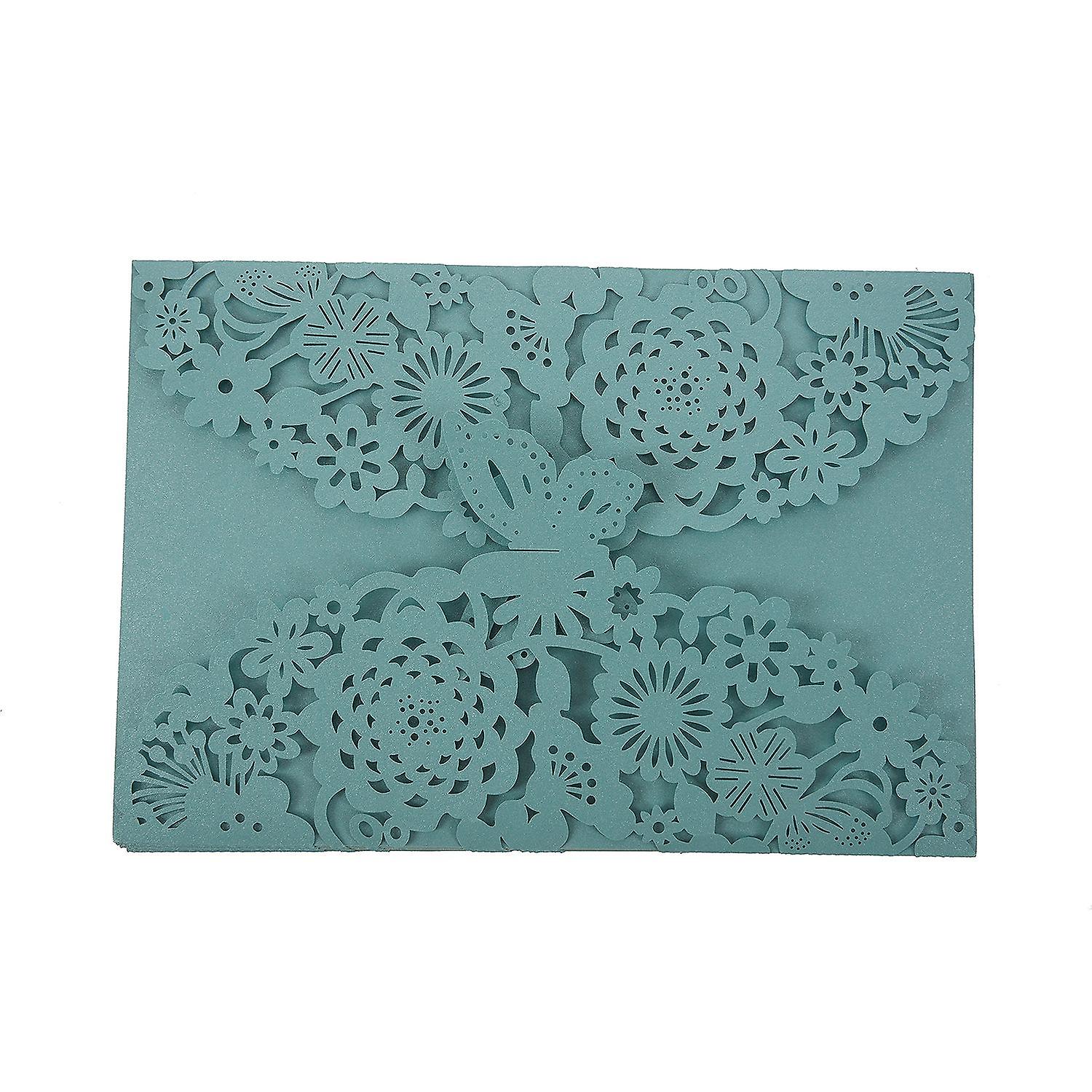 10Pcs/Set Delicate Carved Butterflies Wedding Party Invitation Card Envelope Invitations for Weddin