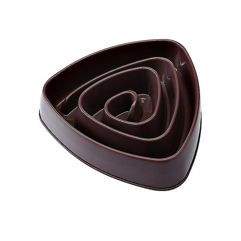 Triangle Dog Slow Food Training Bowl Puppy Kitten Food Feeding Pet Avoid Suffocation Feeder Pet Dog