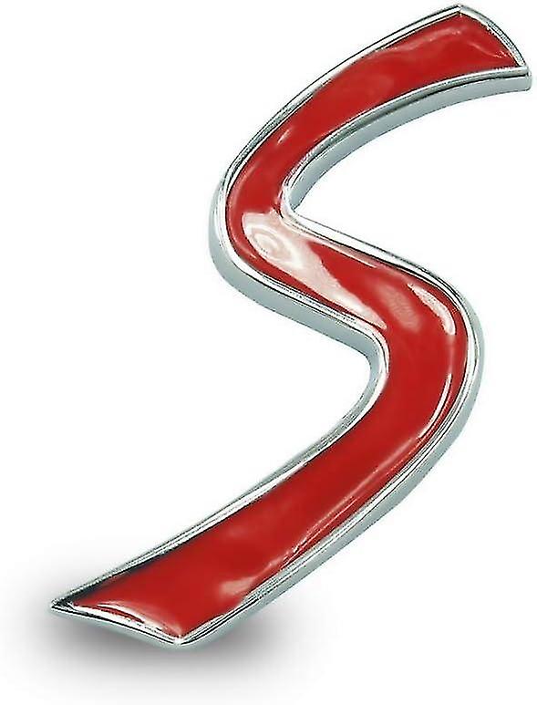 7cm Car Letter S Letter Emblem Badge Sticker For Cooper F54 F55 F56 F60 R50 R52 R53 R56 Clubman Coun