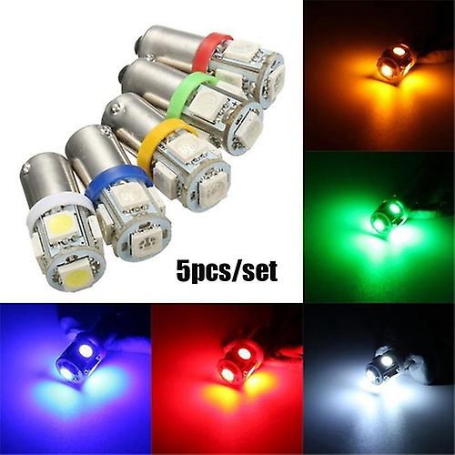 5pcs/set 차 감적 램프 Ba9s T4w Smd 5050 5는 탑 96 루멘 쐐기 전구를 지도했습니다 Dc 12v를 지도했습니다