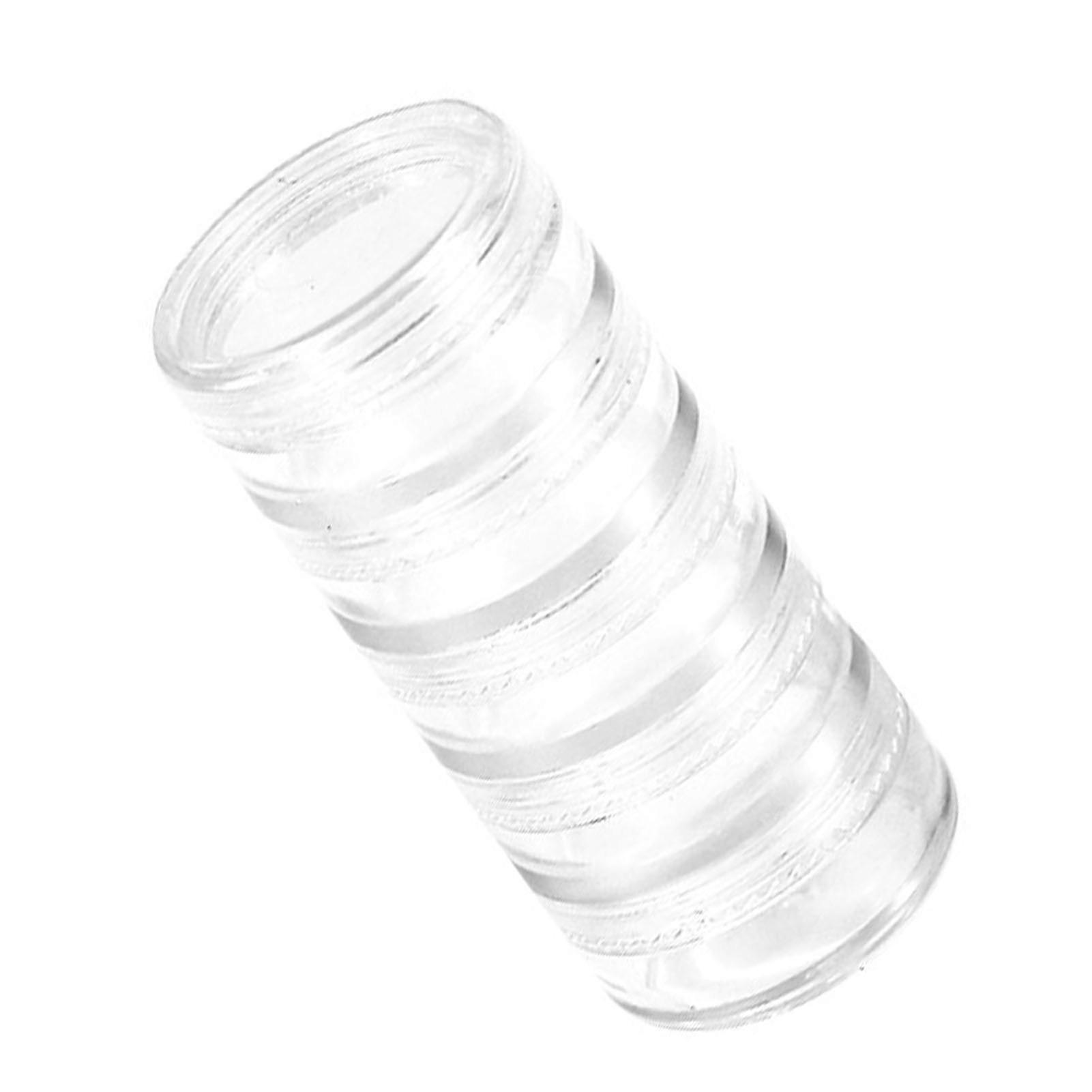 ラウンドジュエリーボックス透明で頑丈なPP5層デザインライトポータブルジュエリー収納ボックスファミリーオフィス旅行用