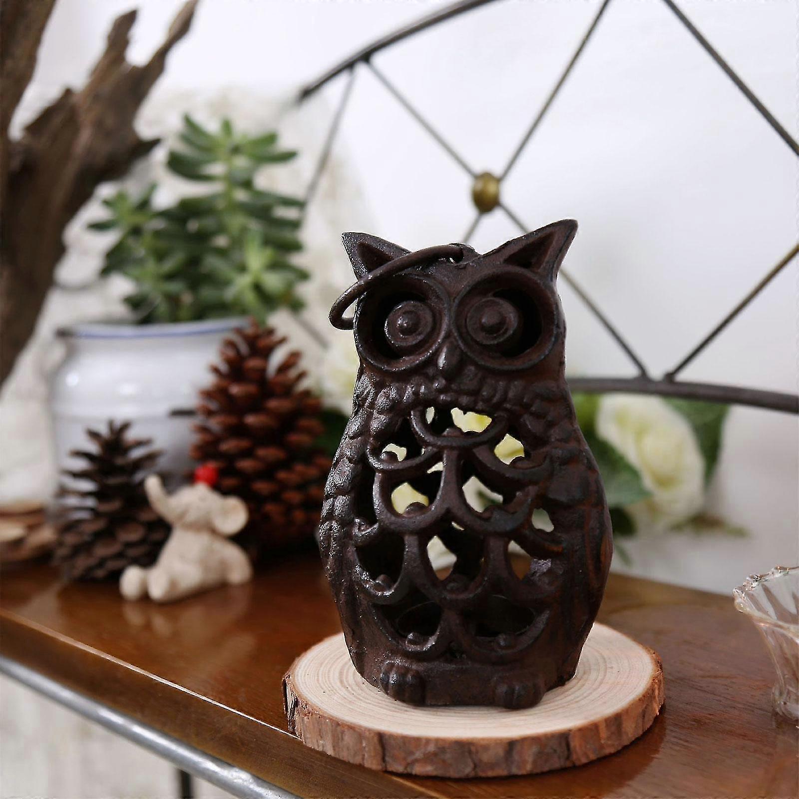 hg Owl Shape Iron Candle Holder For Table Decor
