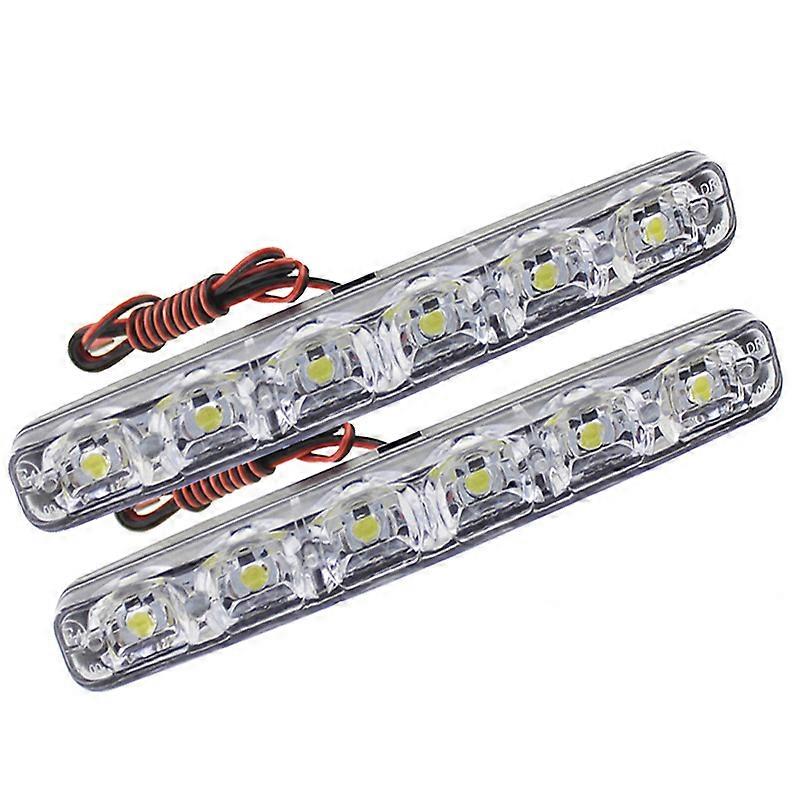 6LED Super Bright 12V Daytime Running Lights Flexible Waterproof DRL Daytime Running Driving Lights Fog Lamps Signal Light