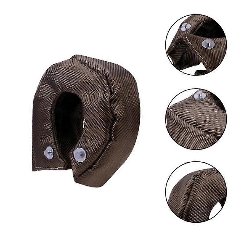 LBQ For T3 T4 T6 Vehicle Accessories Car Engine Heat Shield Lava Fiber Turbocharger Barrier Titanium Wrap Cover Turbine House