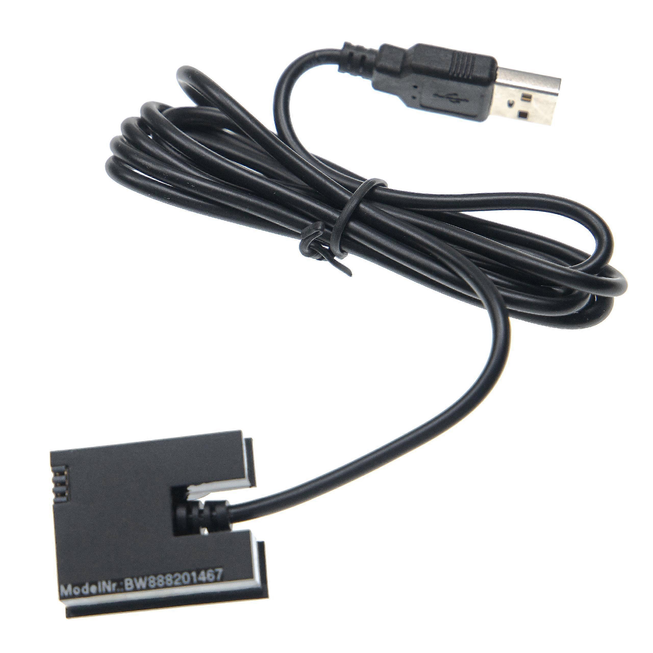 Adaptador de compartimento de bateria USB vhbw compatível com GoPro Hero 3, 3+ Action Camcorder, Action Camcorder - 143cm, Plástico, Preto