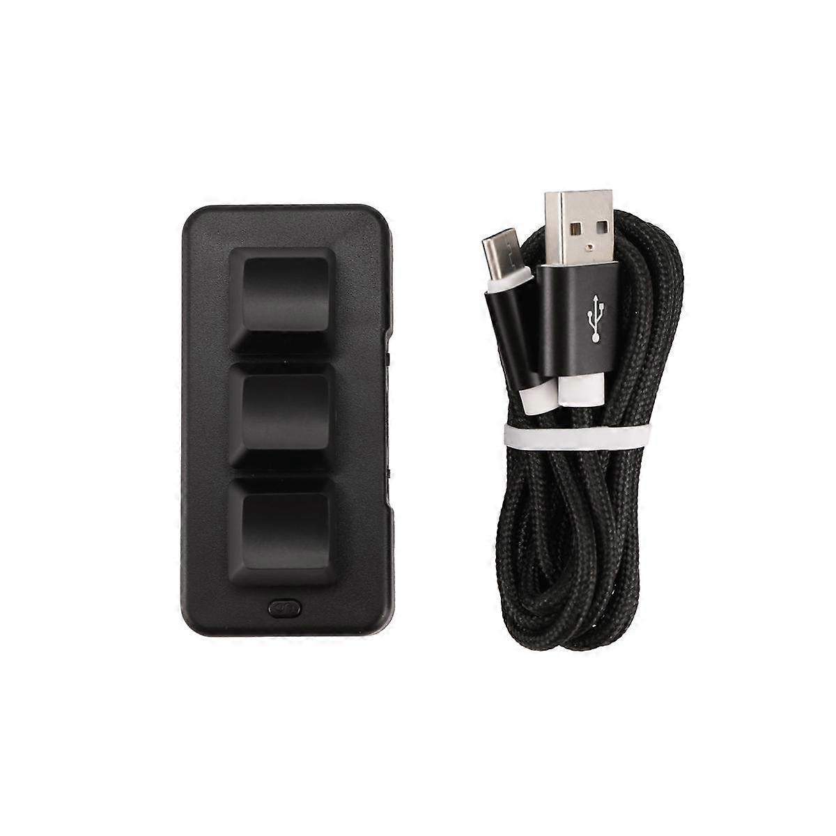 MK321 Progammable Macro Mini Keyboard 3 Mode Mechanical Keyboard Gaming Keypad for Game Multimedia MK321U