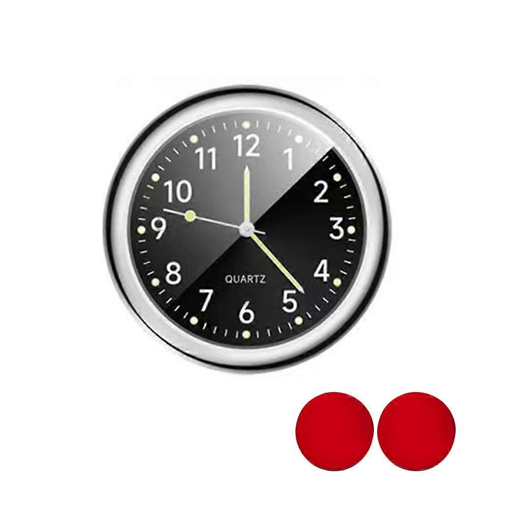 Mini Car Clock Luminous Automobiles Internal Stick-On Digital Watch Mechanics Quartz Clocks Auto Ornament Car Accessories Gifts